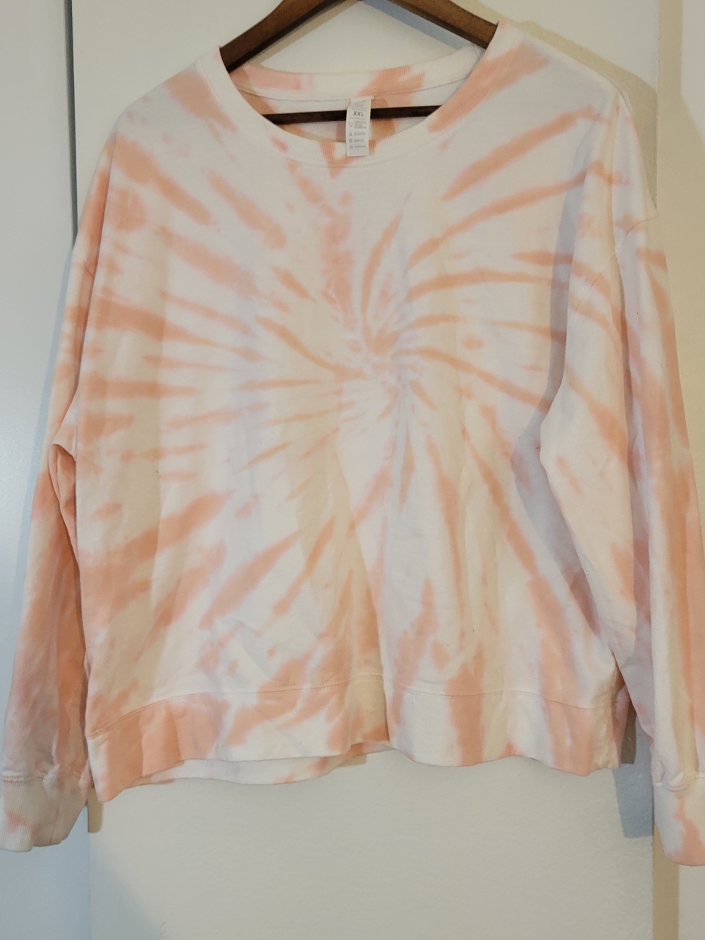 Activ 8 Peach Tie-Dye Crewneck Sweatshirt